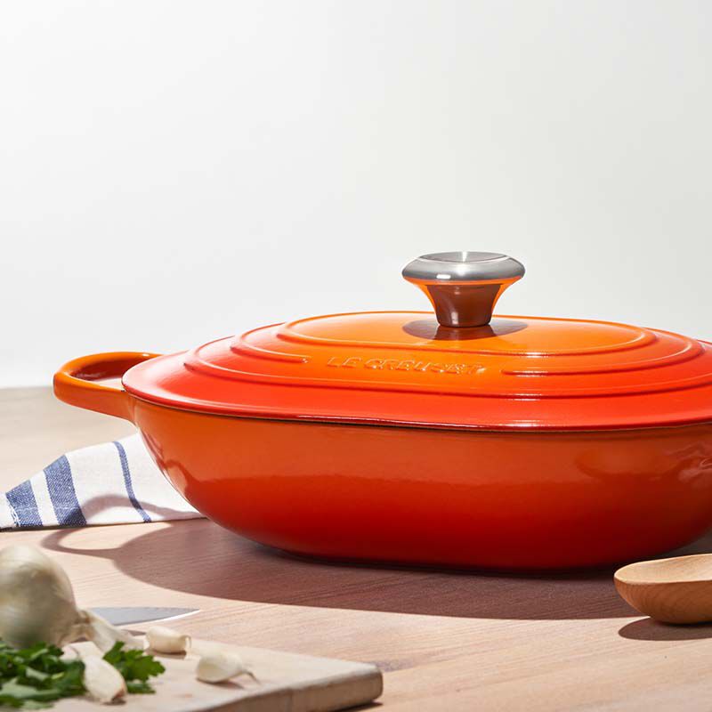 Oblong Casserole Enamelled Cast Iron Casserole Le Creuset Le
